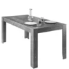 Tavolo da cucina 180x90 fisso design marmorizzato marmo nero TCL11