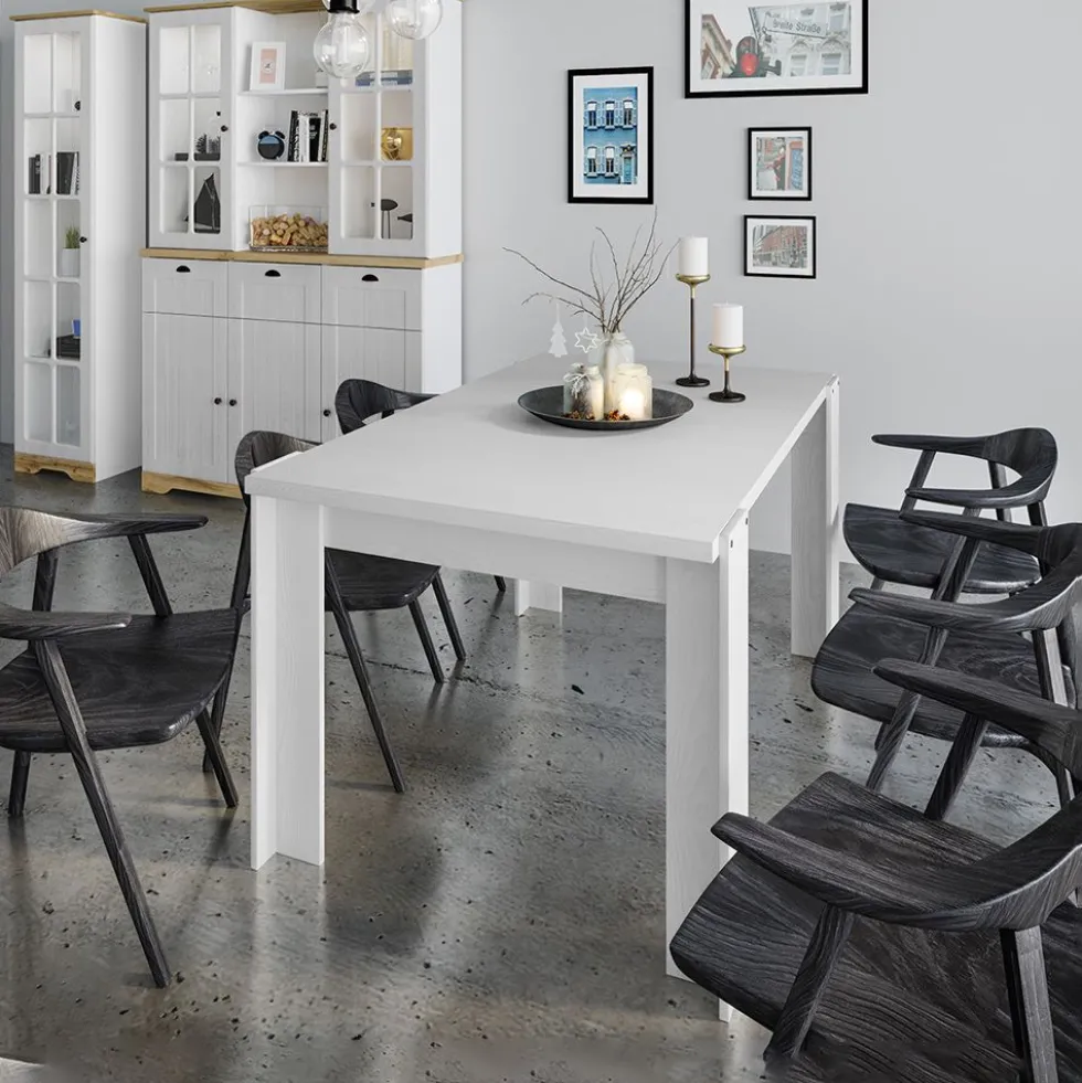 Tavolo da pranzo moderno bianco TI14