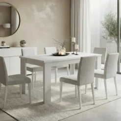 Tavolo da pranzo moderno bianco TI14
