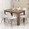 Tavolo da pranzo moderno 120x74 cm color noce TG6
