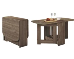 Tavolo da pranzo pieghevole noce chiaro TI1