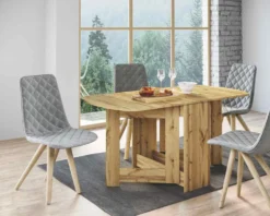 Tavolo da pranzo pieghevole rovere TI1