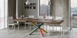 Tavolo moderno allungabile VLN MULTICOLOR 4B 130