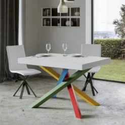 Tavolo moderno allungabile VLN MULTICOLOR 4B 130