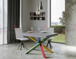 Tavolo moderno allungabile VLN MULTICOLOR 4B 130