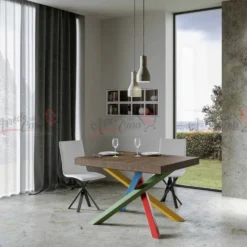 Tavolo moderno allungabile VLN MULTICOLOR 4B 130