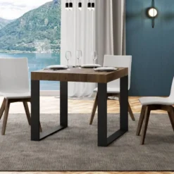 Tavolo quadrato allungabile 90X90 TCN 90