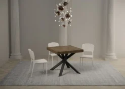 Tavolo quadrato allungabile 90x90 CLRK 90