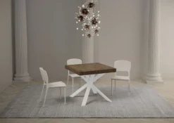 Tavolo quadrato allungabile 90x90 CLRK 90