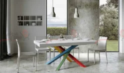 Tavolo 180x90 allungabile VLN MULTICOLOR 4B 180