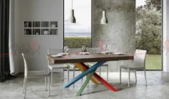Tavolo 180x90 allungabile VLN MULTICOLOR 4B 180