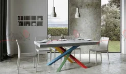 Tavolo 180x90 allungabile VLN MULTICOLOR 4B 180