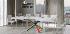Tavolo 180x90 allungabile VLN MULTICOLOR 4B 180