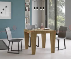Tavolo 90x90 quadrato allungabile SPB 90