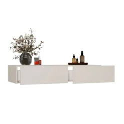 Toeletta da trucco sospesa minimal 110x20 cm beige cashmere TOT4