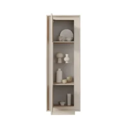 Vetrina moderna per soggiorno 67x197 cm cashmere VL10